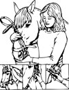 bridle coloring page